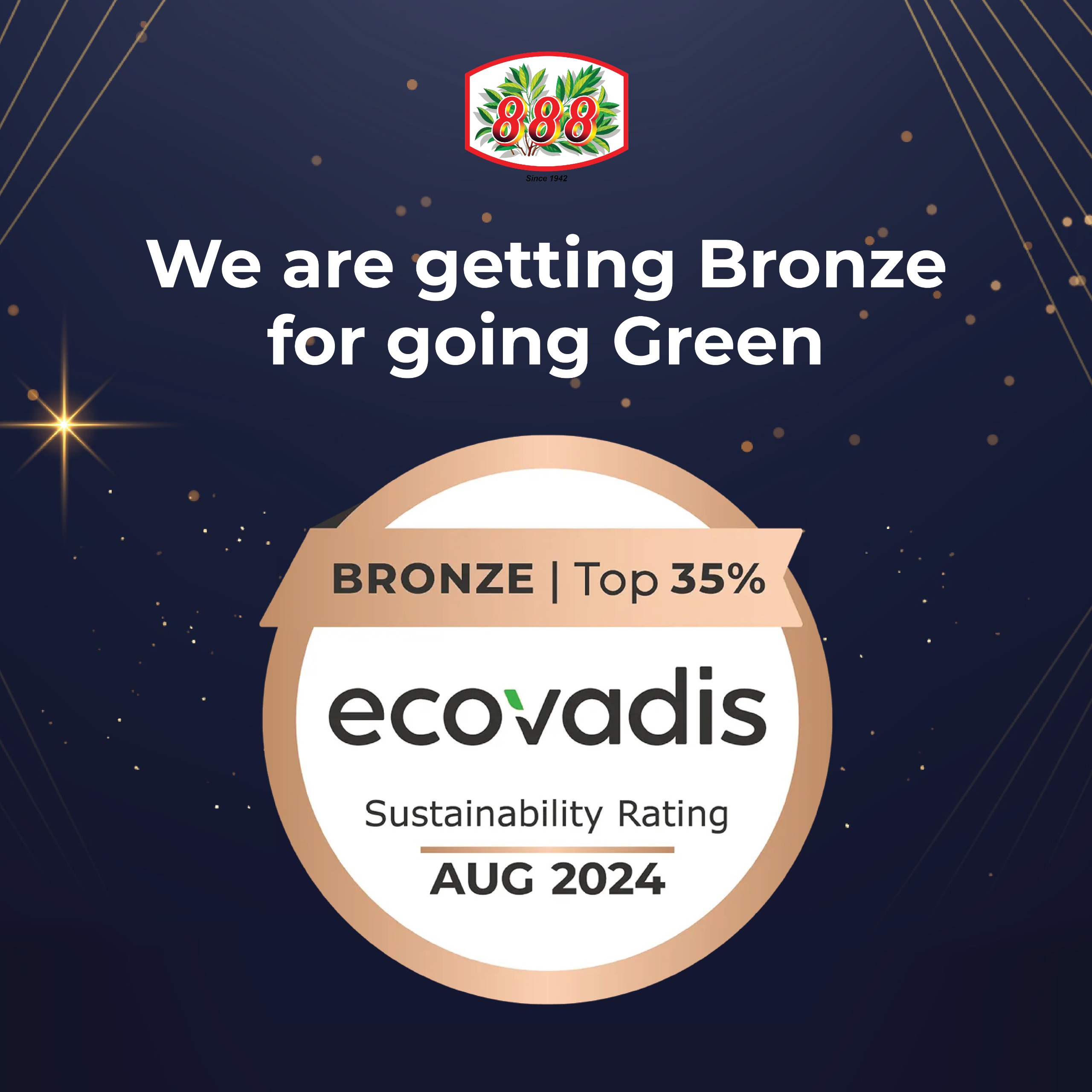 TG announces the awarded Bronze by EcoVadis