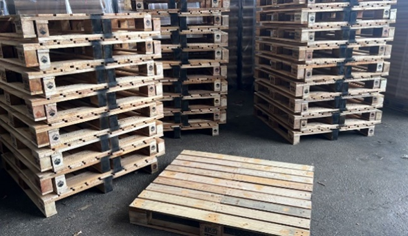 collaborate with vendors to recycle wooden pallets for sustainability